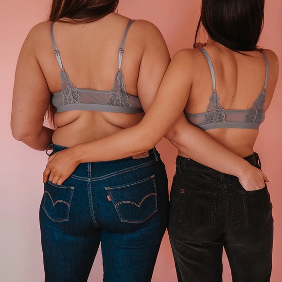 Grey Lace Bralette NEW - Picture 3 of 4
